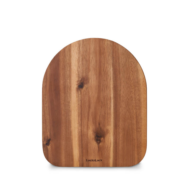 Bộ Thớt Gỗ Acacia Với Đế Giữ 408x240x120 mm - Màu Tự Nhiên - LocknLock - CKD075S4, , large image number null